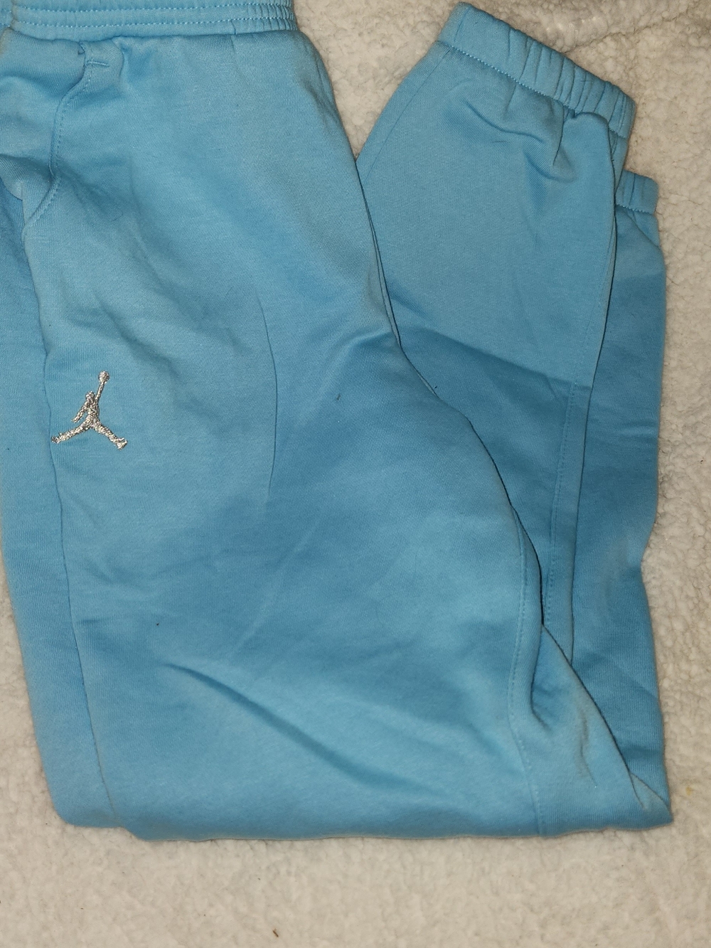 Light Blue Jordan Logo Sweatpants Medium